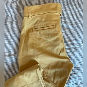 LOFT Mustard Yellow Skinny Slacks